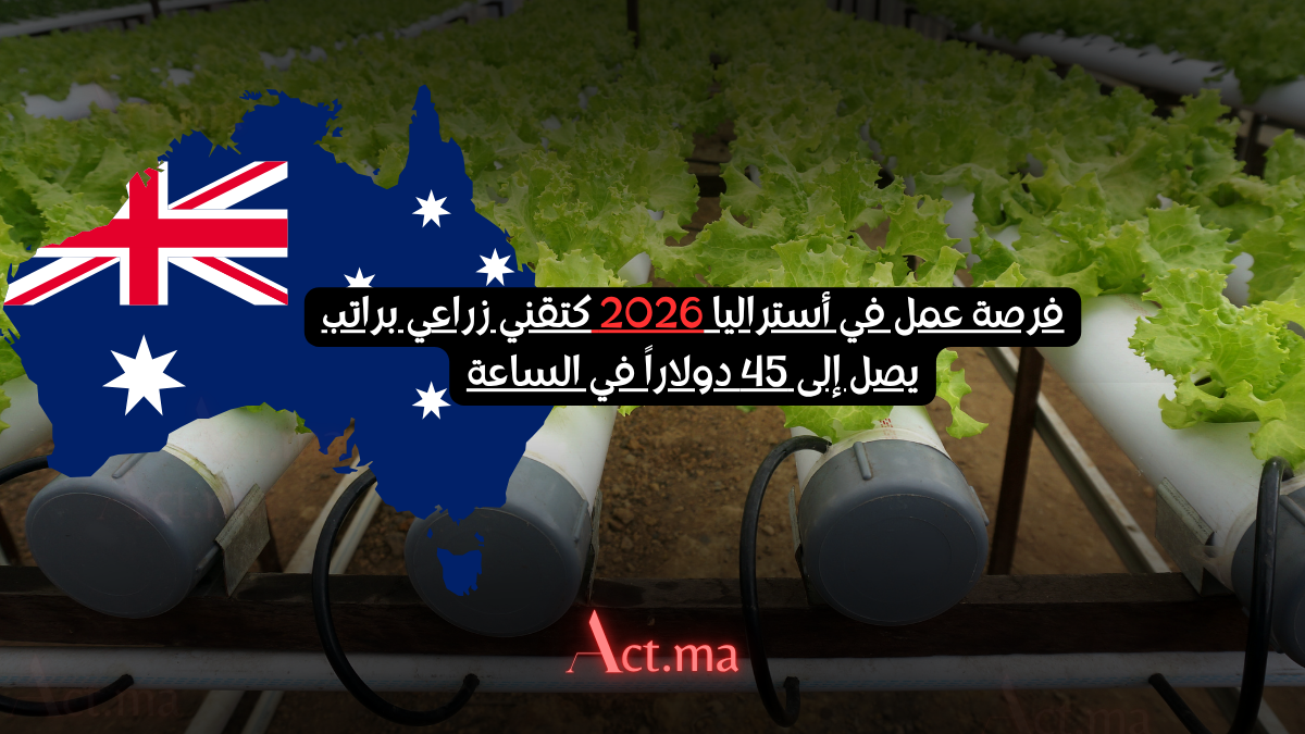 فرصة عمل في أستراليا 2026 كتقني زراعي براتب يصل إلى 45 دولاراً في الساعة